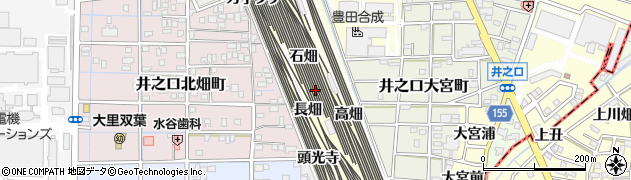 愛知県稲沢市井之口町長畑周辺の地図
