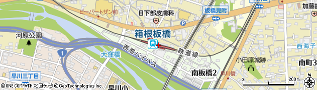 箱根板橋駅周辺の地図