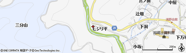 愛知県豊田市浅谷町ヒジリ平周辺の地図