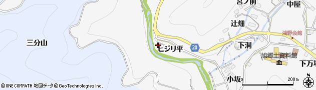 愛知県豊田市浅谷町（ヒジリ平）周辺の地図