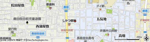愛知県北名古屋市井瀬木鴨43-1周辺の地図