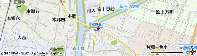 愛知県稲沢市一色巡見町55周辺の地図