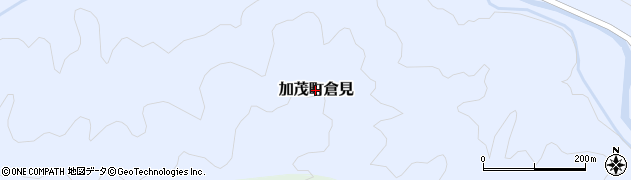 岡山県津山市加茂町倉見周辺の地図
