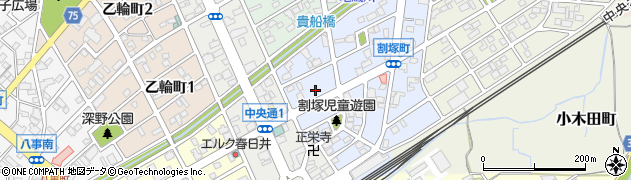 愛知県春日井市割塚町57周辺の地図