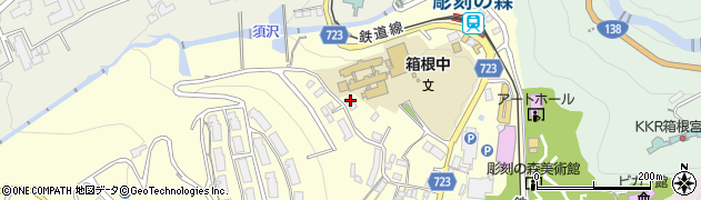 神奈川県足柄下郡箱根町二ノ平1248周辺の地図
