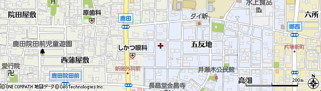 愛知県北名古屋市井瀬木鴨36-2周辺の地図