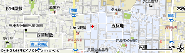 愛知県北名古屋市井瀬木鴨36-1周辺の地図