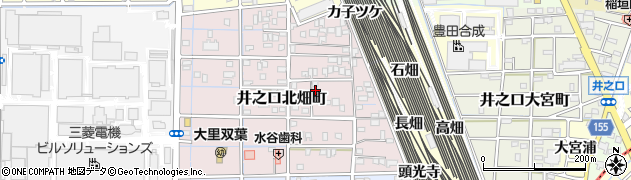 愛知県稲沢市井之口北畑町118周辺の地図