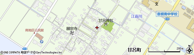 滋賀県彦根市甘呂町周辺の地図