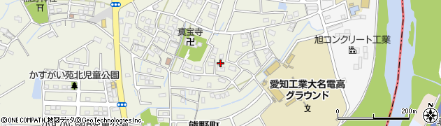 愛知県春日井市熊野町502周辺の地図