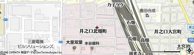 愛知県稲沢市井之口北畑町113周辺の地図