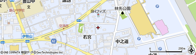 愛知県豊山町（西春日井郡）豊場（若宮）周辺の地図