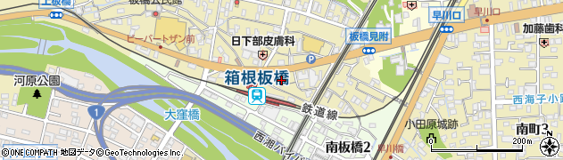 箱根登山ハイヤー株式会社　小田原営業所タクシー配車センター周辺の地図