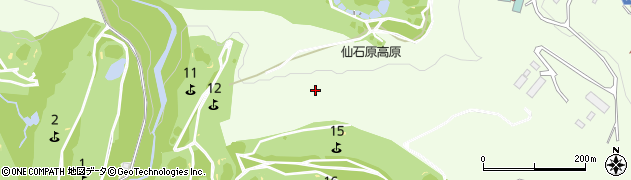 仙石原高原周辺の地図
