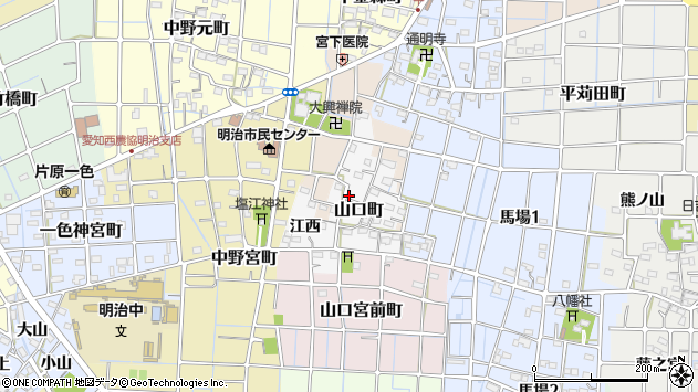 〒492-8347 愛知県稲沢市山口町の地図