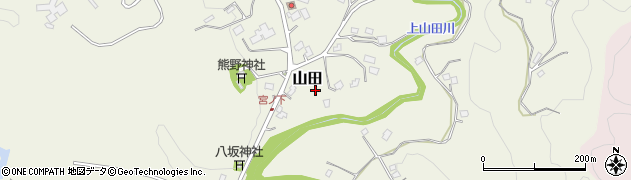 千葉県いすみ市山田周辺の地図