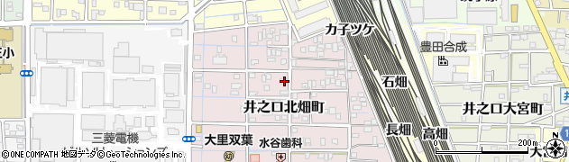 愛知県稲沢市井之口北畑町155周辺の地図