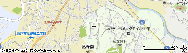 愛知県瀬戸市窯町160周辺の地図