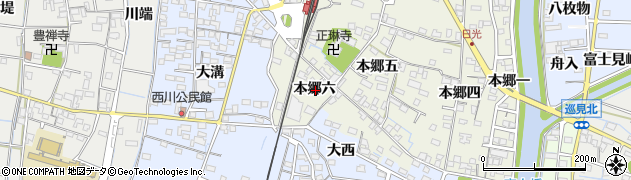 愛知県稲沢市祖父江町森上本郷六周辺の地図
