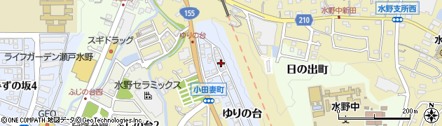 愛知県瀬戸市ゆりの台75周辺の地図