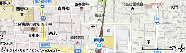 愛知県北名古屋市鹿田（西若宮往来東）周辺の地図