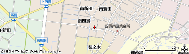 愛知県稲沢市祖父江町四貫（垣ノ内）周辺の地図