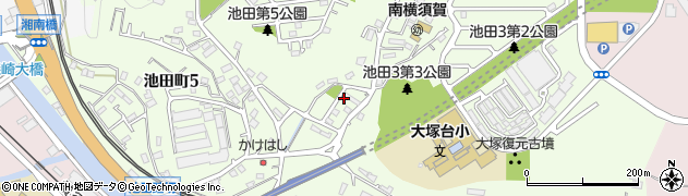 池田諏の宮前公園周辺の地図