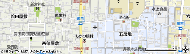 愛知県北名古屋市井瀬木鴨5周辺の地図