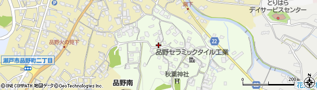 愛知県瀬戸市窯町40周辺の地図