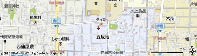 愛知県北名古屋市井瀬木五反地8周辺の地図