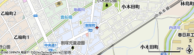 愛知県春日井市割塚町198周辺の地図