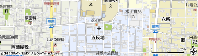 愛知県北名古屋市井瀬木五反地13周辺の地図