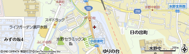 愛知県瀬戸市ゆりの台64周辺の地図