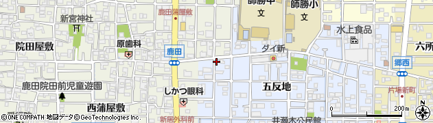 愛知県北名古屋市井瀬木鴨6周辺の地図