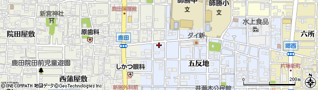 愛知県北名古屋市井瀬木鴨7周辺の地図
