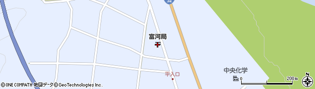 富河郵便局周辺の地図