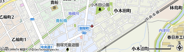 愛知県春日井市割塚町182周辺の地図
