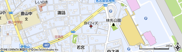 ビジネスホテルフィズ名古屋空港周辺の地図