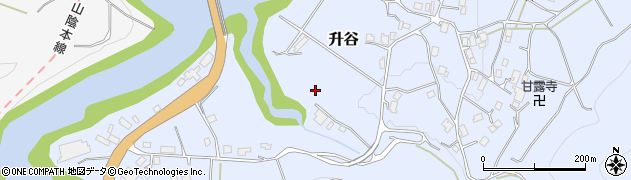 京都府京丹波町（船井郡）升谷（長通）周辺の地図