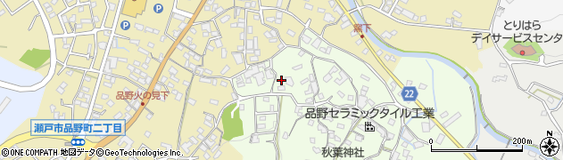 愛知県瀬戸市窯町23周辺の地図