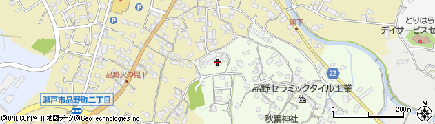 愛知県瀬戸市窯町21周辺の地図