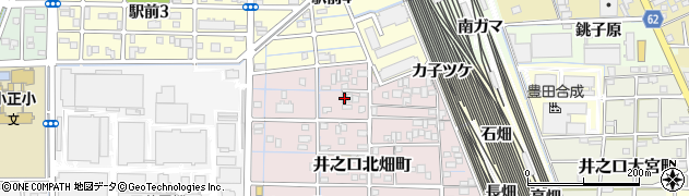 愛知県稲沢市井之口北畑町43周辺の地図
