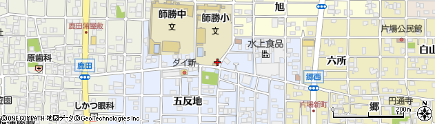 愛知県北名古屋市井瀬木（北五反地）周辺の地図