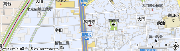 愛知県豊山町（西春日井郡）豊場（多門寺）周辺の地図