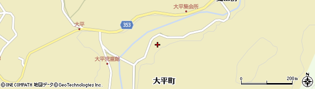 愛知県豊田市大平町（竹ノ貝津）周辺の地図