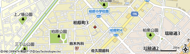愛知県春日井市柏原町周辺の地図