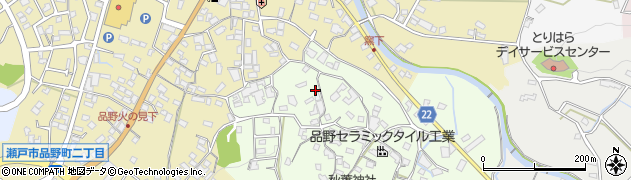 愛知県瀬戸市窯町53周辺の地図