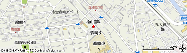 檜山歯科医院周辺の地図