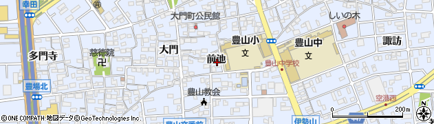 愛知県西春日井郡豊山町豊場前池周辺の地図