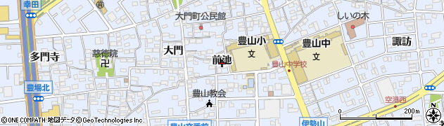 愛知県豊山町（西春日井郡）豊場（前池）周辺の地図
